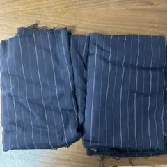 ストライプ布地生地×2枚