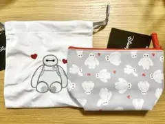 ⭐️新品⭐️ベイマックス　サンキューマート　巾着&ポーチ2点セット
