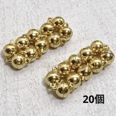cp840/SALE！パーツ◇マグネットクラスプ　ボール形　ゴールド　20個