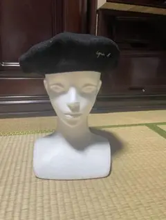 agnès b. ブラック ベレー帽 TU