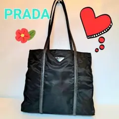 ãã©ã PRADA äžè§ã㎠ã·ã§ã«ããŒããã° é» MADE IN ITALY