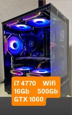 ゲーミングPC i7 4770 16GB GTX1060 Wi-Fi