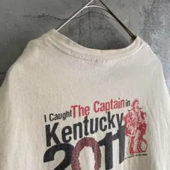 アンビル 古着 パイレーツ アメリカ輸入 両面プリント Tシャツ 半袖 L