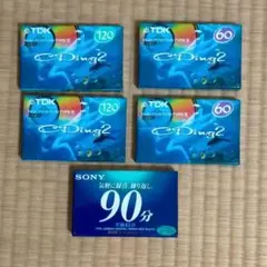カセットテープ5本セット　TDK CDing2 4本　ソニーTYPE I C