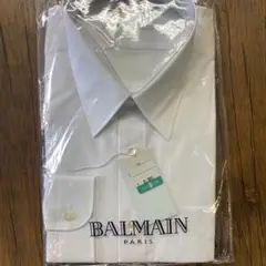 新品未使用　BALMAIN ホワイト ドレスシャツ LLサイズ42-84 日本製