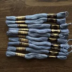 ANCHORライトブルー系刺繍糸 10本セット