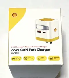 Shell 巻き取り式充電器 65W アップルウォッチ対応 4台同時充電 新品