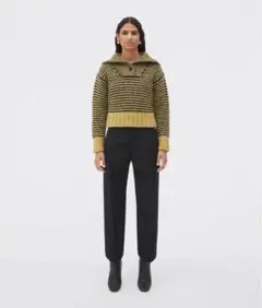 Bottega Veneta 22AW ウール ジグザグ ジャンパー ニット S