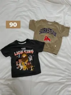 ディズニー リトルマーメイド セバスチャン ライオンキング Tシャツ 90