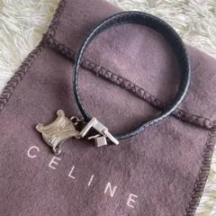 希少 CELINE セリーヌ トリオンフ マカダム ブラゾン ブレスレット
