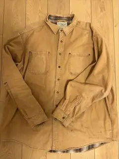 L.L.Bean ベージュ 長袖シャツ M