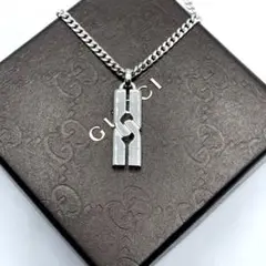 超美品 鏡面仕上 GUCCI ネックレス ノット インフィニティ GG