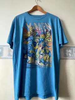 マーベルXー MEＮブルーグラフィックメンズＴシャツX L