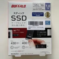 未開封　BUFFALO SSD-PUT1.0U3-BKA 1TB 外付けSSD