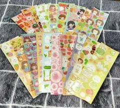 ④かわいいキャラクターシールセット20枚