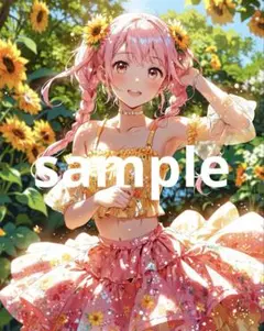 A4サイズ　ポスター　AIイラスト　美麗　アニメ　アニメイラスト　No.240