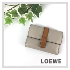 LOEWE ロエベ バーティカル ウォレット スモール 折り財布 ピンク