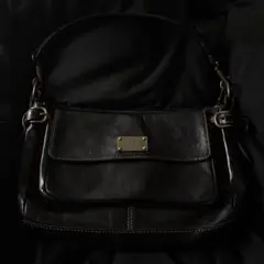 y2k 2way shoulder hand bag leather
