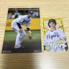 木浪聖也 選手 阪神タイガース raffle くじ 2点セット