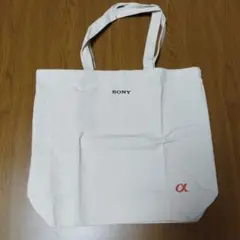 SONY α エコバッグ ホワイト キャンバス