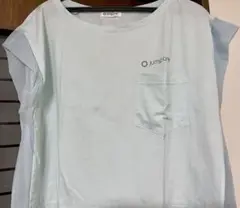 jump one ショート丈Tシャツ 淡い水色