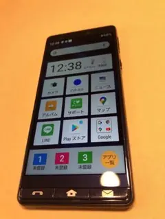 A001SH ブラック スマートフォン