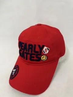 【PEARLY GATES】レッド　キャップ　ゴルフ　スポーツ