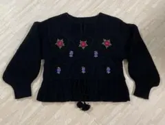 【早い者勝ち最終値下】IENA LA BOUCLE モチーフ刺繍プルオーバー