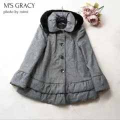 M'S GRACY*レッキスファー付きウールコート