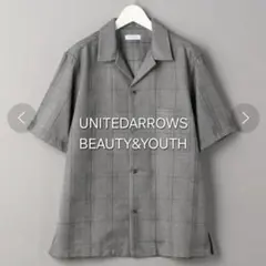 【最終値下げ・美品】BEAUTY&YOUTH オープンカラー シャツ グレー M