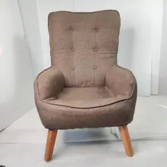 アイリスプラザ ソファ 1人掛け フロアソファ ブラウン66×75×93cm