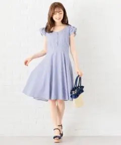 フェルゥ　ワンピース 青色