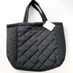 美品 マークジェイコブス ハンド ナイロン キルティング トートバッグ 黒 女性