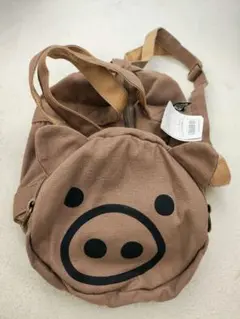 ★新品未使用★Drug store's 顔ミニボストンバッグブラウン