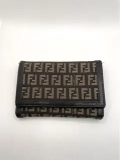 FENDI フェンディ ズッカ柄 折財布