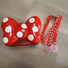 ディズニーランド　ポップコーンバケット　ミニー　リボン
