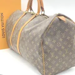 美品 VUITTON ルイヴィトン ボストンバック モノグラ厶 キーポル55