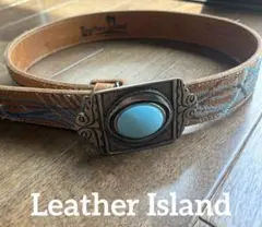 【ジャンク品】 Leather Island レザーアイランド ベルト　本革