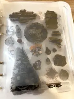 クリアスタンプ、クリスマス①8枚セットꕤ*.゜