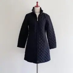MACKINTOSH マッキントッシュ キルティングウール ロングコート 黒 S