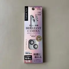 新品 iPhone15.15plusカメラレンズフィルム ラメゴールド