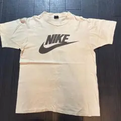 NIKEヴィンテージ社外タグ70s80s染み込みＴシャツベージュLサイズ