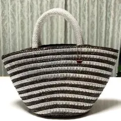 ♡おしゃれ 豪華 ビーズ カゴバッグ トートバッグ ハンドバッグ♡