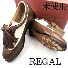 REGAL リーガル ゴルフシューズ スペクテイター 革靴 レザー キルト