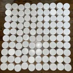 ペットボトルキャップ　白色　100個　⑩