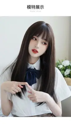 SALE!ヘアチェンジ ウィッグ フルウィッグ ロングストレート アイロン可