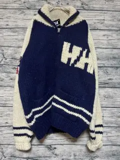 美品 HELLY HANSEN カウチンニット カウチンセーター ウール ブルー 美品 HELLY HANSEN カウチンニット カウチンセーター ウール ブルー