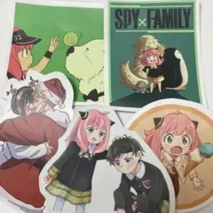 SPY×FAMILYステッカー5枚アーニャロイドヨルさんダミアンボンドキメラ長官