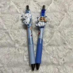 クレヨンしんちゃんマスコット付きボールペン　2本セット