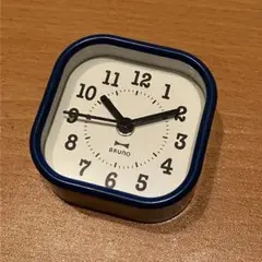 BRUNO スクエアリトルクロック ブルー 目覚まし機能付き